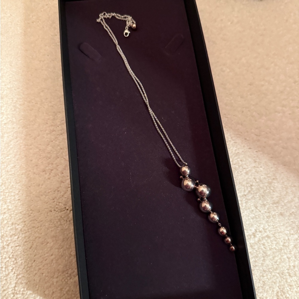 Georg Jensen Silver Moonlight Grapes Neacklace - Picture 5 of 9